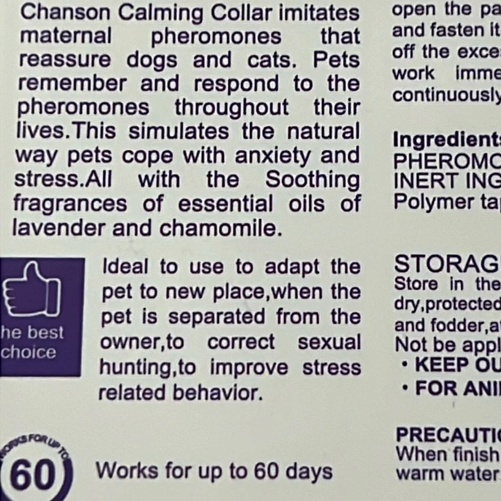 Calming collar for dogs, Dog Anxiety Relief, Pheromone Dog Calming Collar